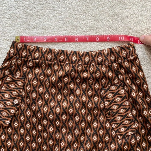 ZARA PATTERNED WOVEN SKORT (KIDS) - Picture 5 of 9